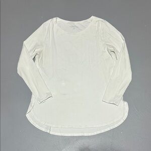 Soft Surroundings White Long Sleeve Shirt (Women’s XL)